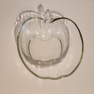 Vintage Hazel Atlas Glass Apple dish